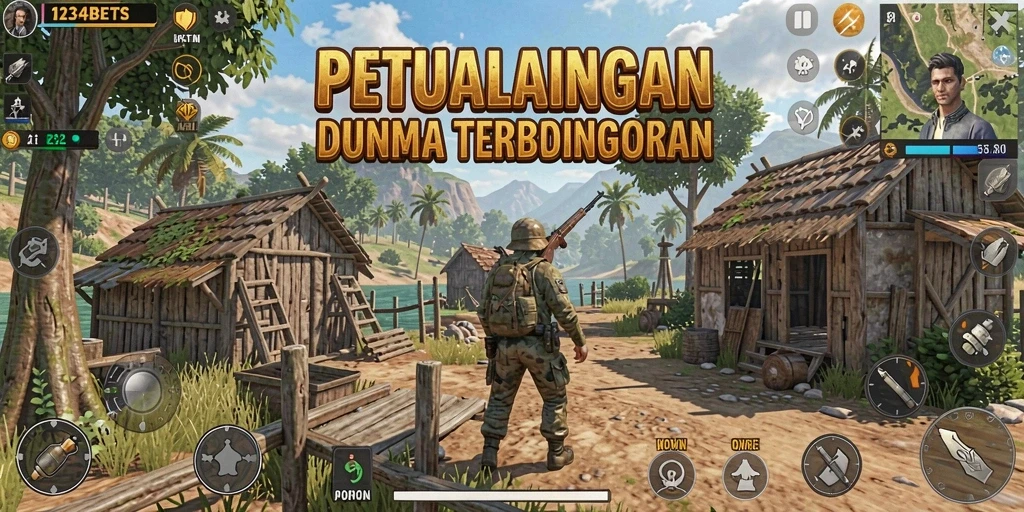 Tampilan gameplay menakjubkan dari petualangan di dunia terbuka 1234BETS.