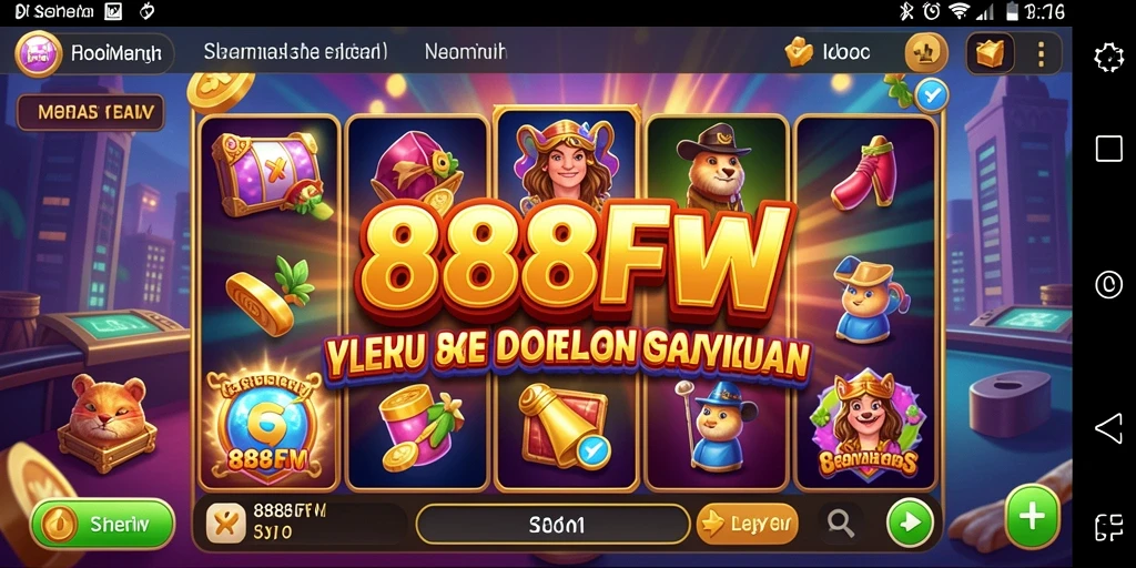 Tampilan gameplay Slot yang menegangkan dan mengasyikkan di 888FW.