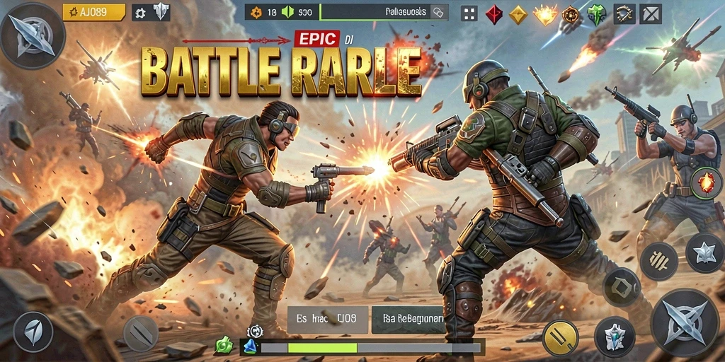 Gameplay Battle Royale AJO89 yang intens dan seru.