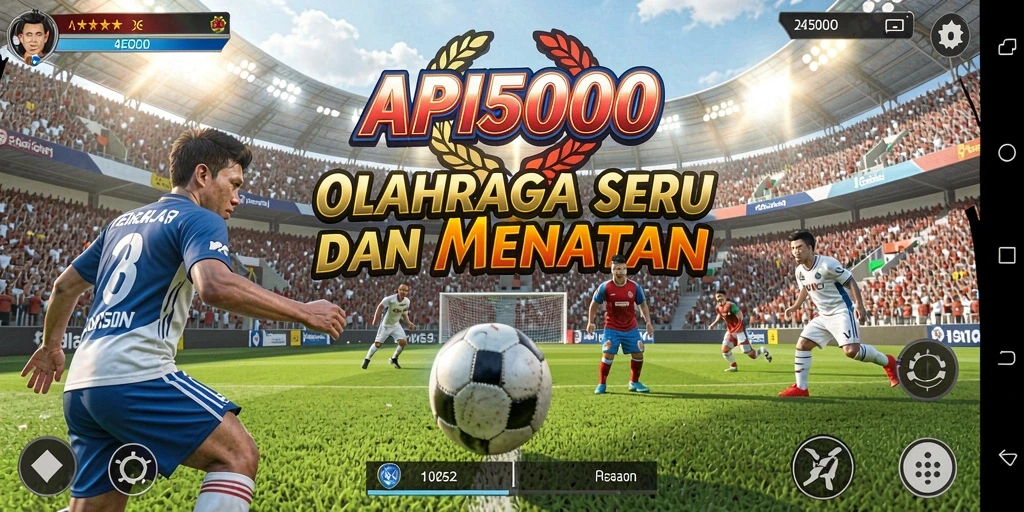 Screenshot utama dari API5000 menampilkan aksi seru dalam game olahraga.