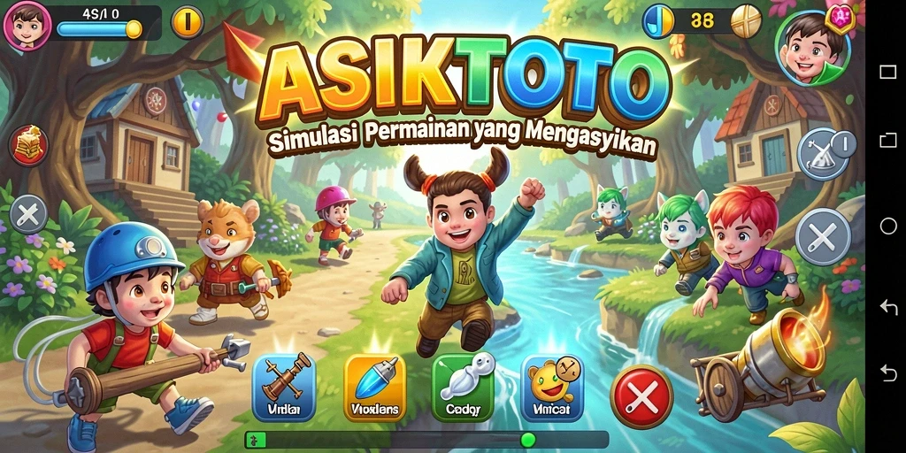 Screenshot gameplay menampilkan aksi seru dalam ASIKTOTO.