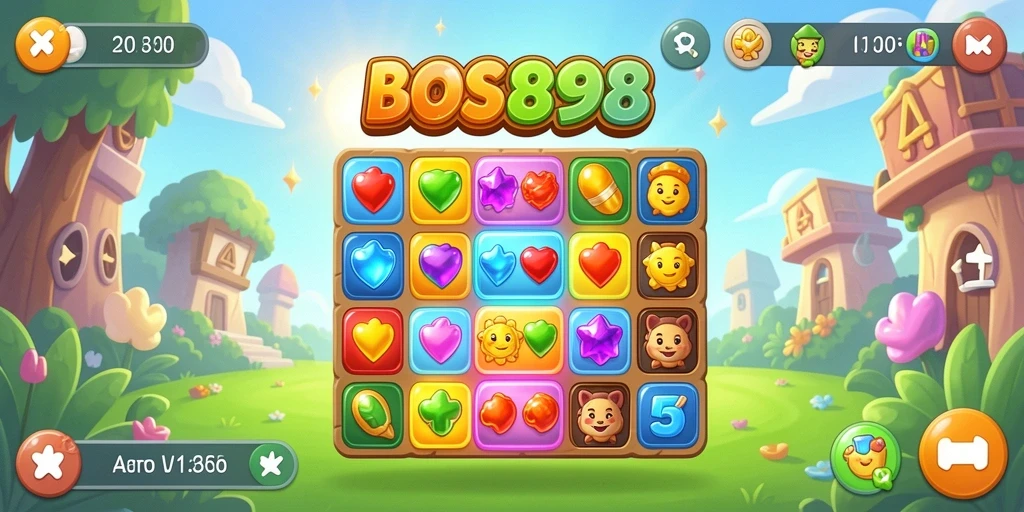 Tampilan menarik dari gameplay BOS898 yang seru dan penuh warna.