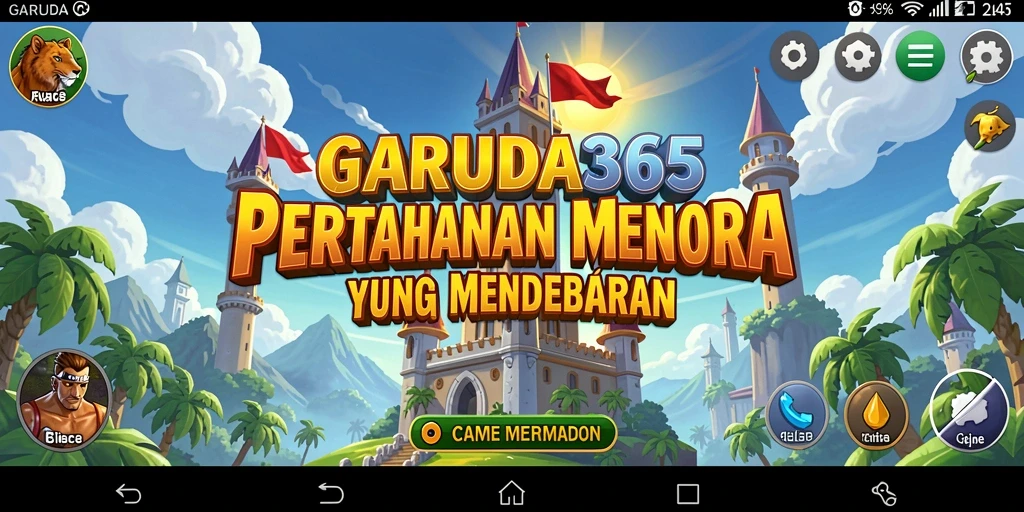 Tampilan luar biasa dari gameplay Tower Defense di GARUDA365.