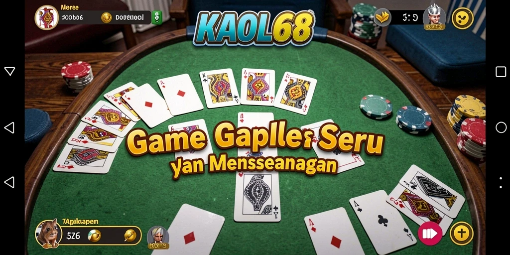 Gameplay seru KAOL68 yang membuat bermain Gaple semakin menarik.