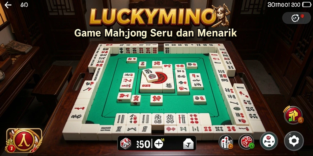 Tampilan gameplay seru di LUCKYMINO yang menantang.