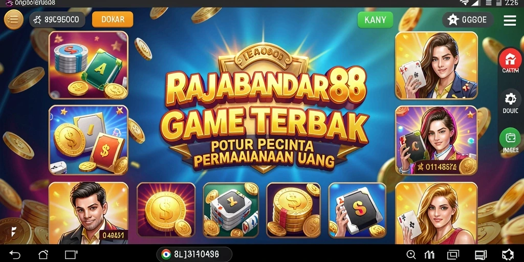 Tampilan grafis menarik dari gameplay Slot RAJABANDAR88.