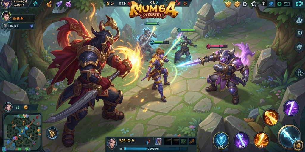 Tangkapan layar gameplay seru dari REMI62 MOBA.
