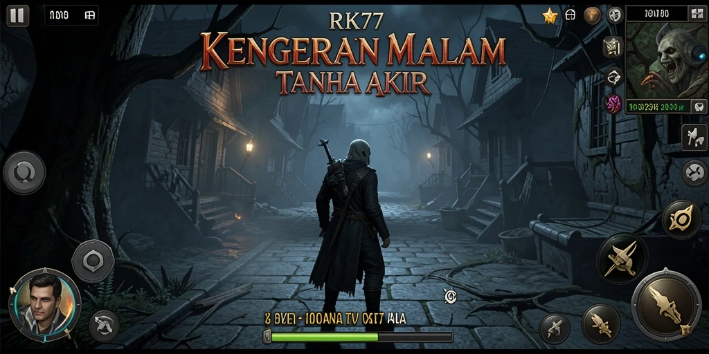 Tampilan gameplay menegangkan di RK77 dengan suasana Horror yang menghantui.