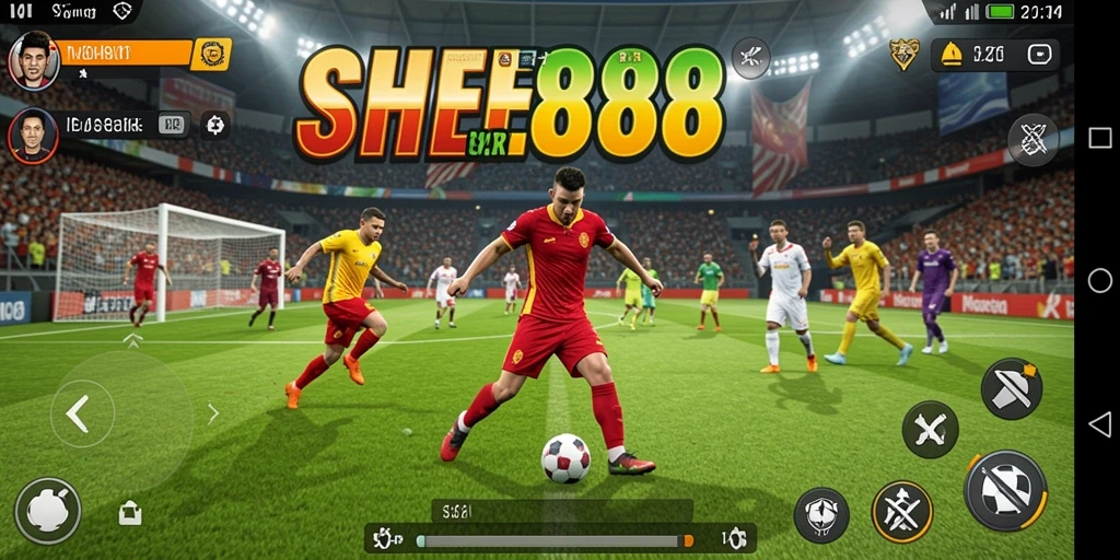 Tampilan screenshot utama SHE888 menampilkan aksi seru dalam permainan olahraga.