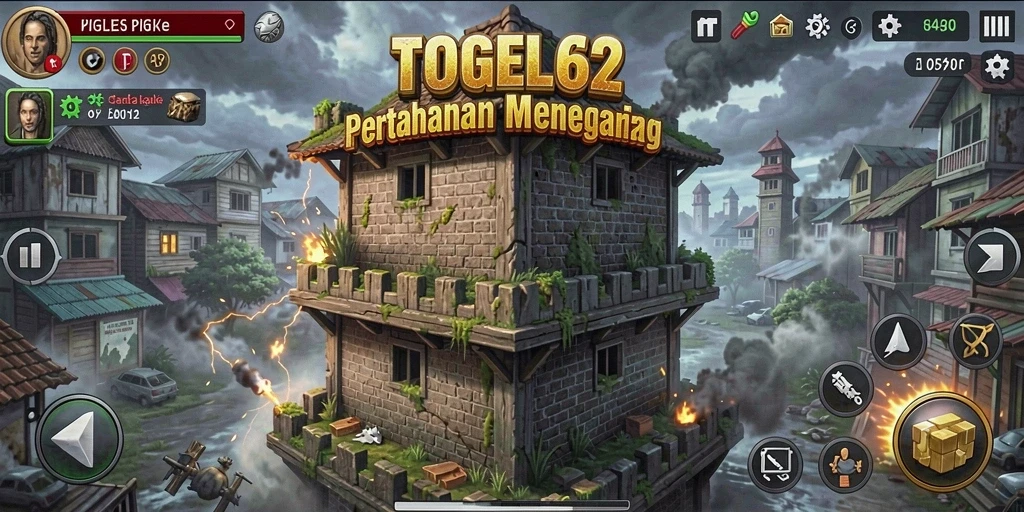 Tampilan gameplay TOGEL62 yang mendebarkan dalam pertahanan menara.