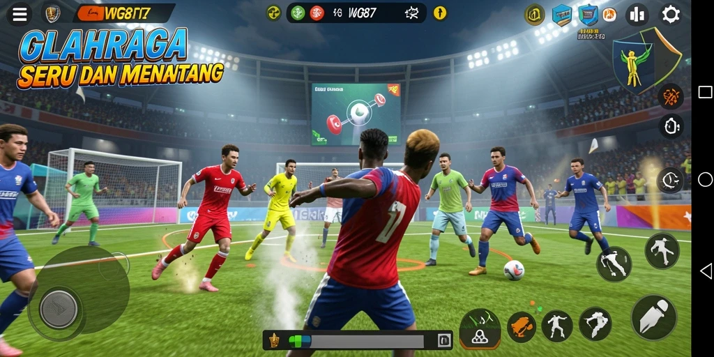 Tangkapan layar utama WG87 menampilkan gameplay yang menarik dan dinamis.