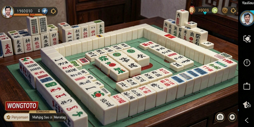 Tampilan gameplay WONGTOTO yang menarik saat bermain Mahjong.
