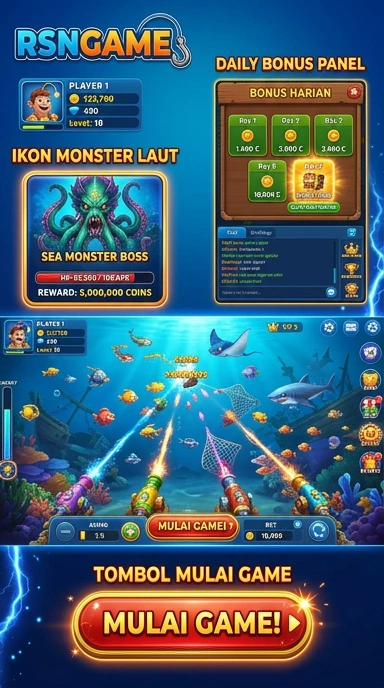 Tangkapan layar utama rsngame menampilkan antarmuka yang ramah pengguna.